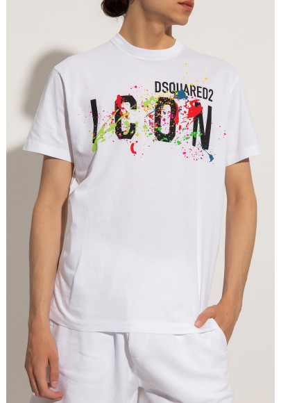 T SHIRT DSQUARED BLANC S79GC0065